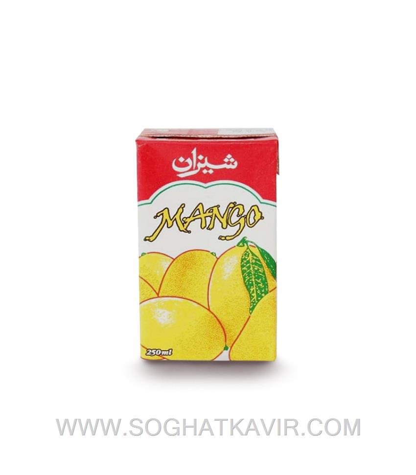 آب انبه 250 سی سی شیزان (بکس 36 عددی)